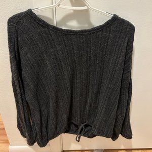 Anthropologie Knitted Tie-Front Sweater